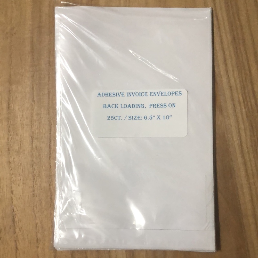 Adhesive Invoice Envelopes 25ct.